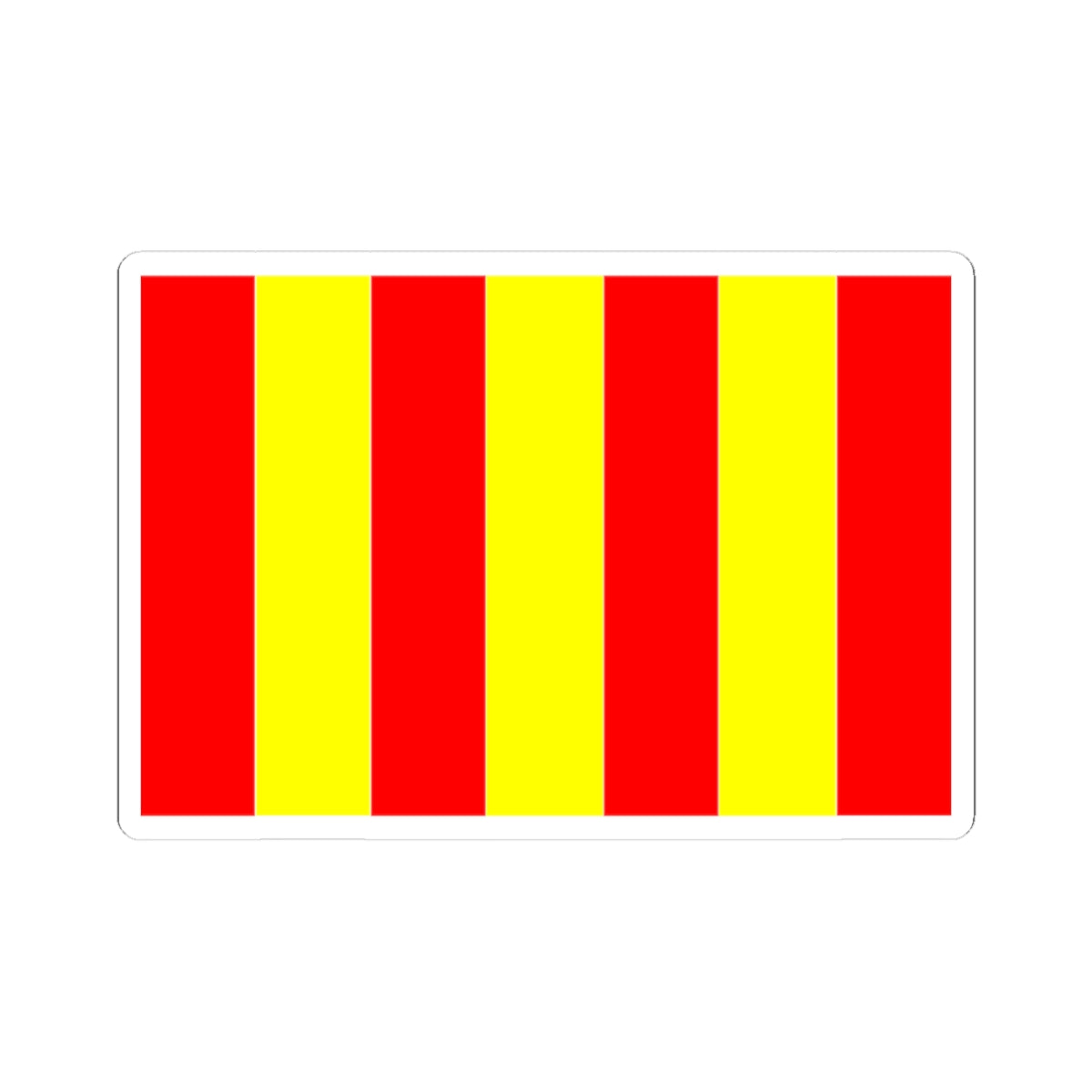 Flag of Forcalquier (France) STICKER Vinyl Kiss-Cut Decal