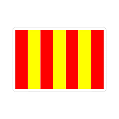 Flag of Forcalquier (France) STICKER Vinyl Kiss-Cut Decal