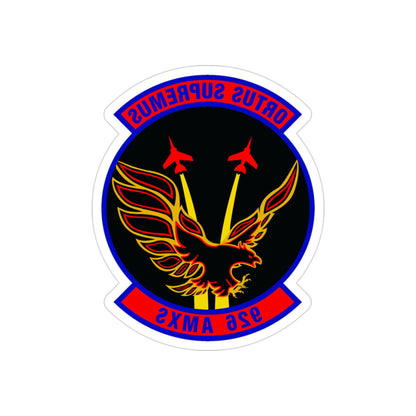 926 Aircraft Maintenance Squadron AFRC (U.S. Air Force) REVERSE PRINT Transparent STICKER-3" × 3"-The Sticker Space