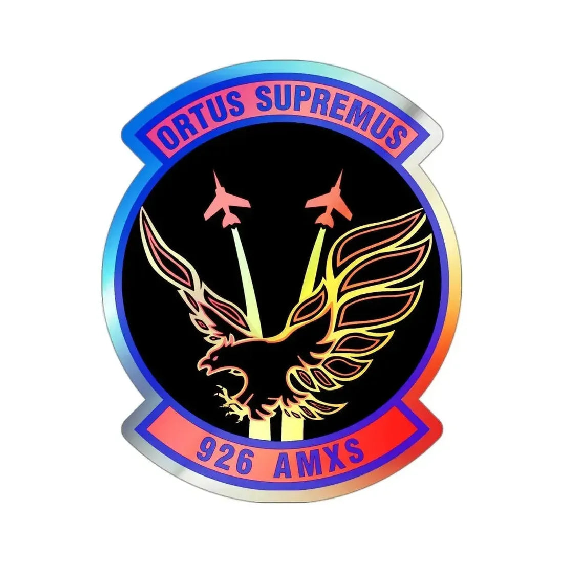 926 Aircraft Maintenance Squadron AFRC (U.S. Air Force) Holographic STICKER Die-Cut Vinyl Decal 3 Inch Holographic - The Sticker Space