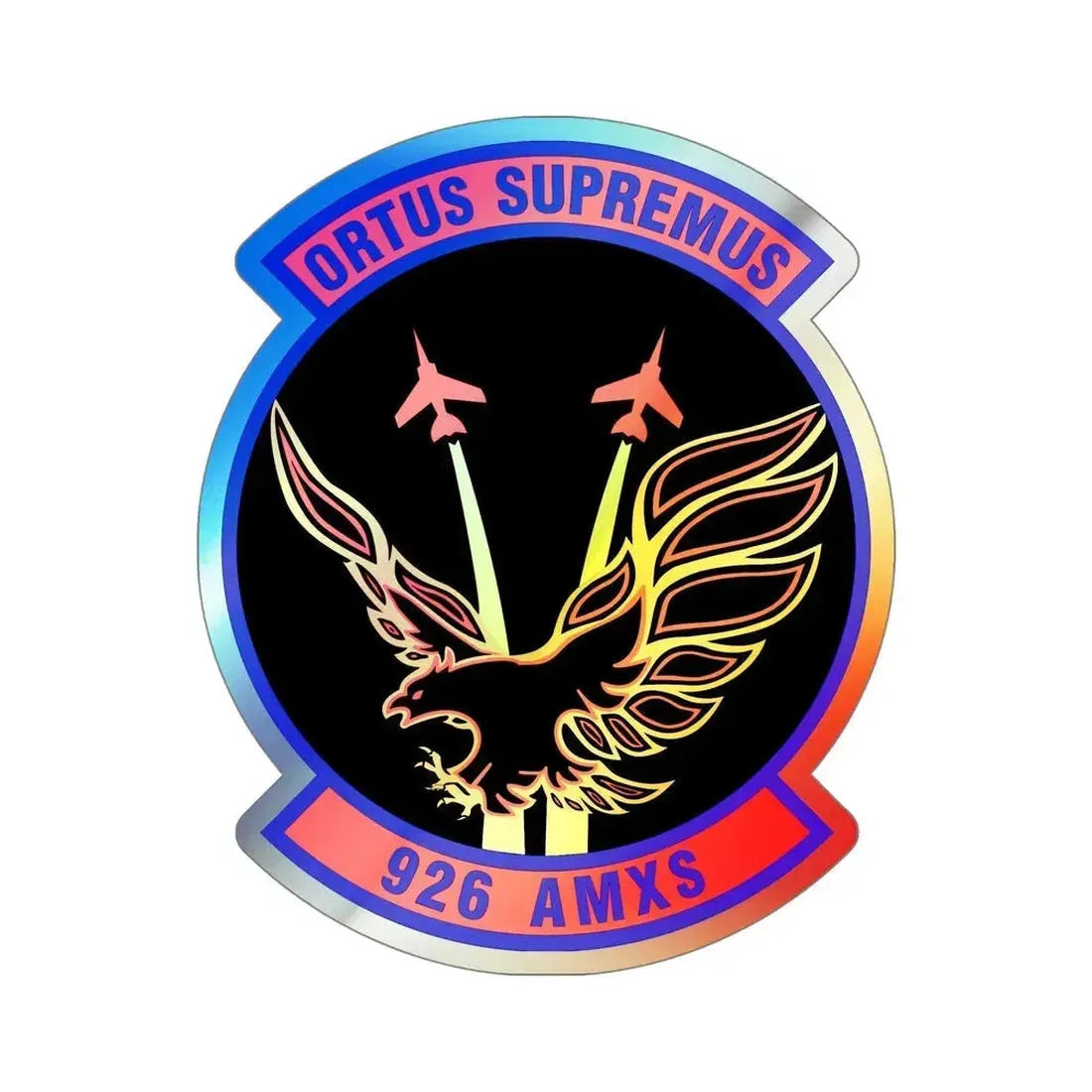 926 Aircraft Maintenance Squadron AFRC (U.S. Air Force) Holographic STICKER Die-Cut Vinyl Decal 5 Inch Holographic - The Sticker Space
