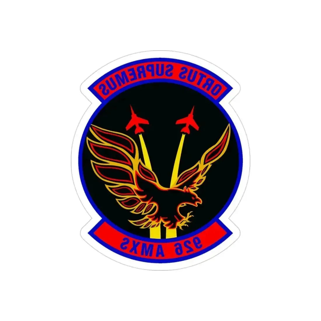 926 Aircraft Maintenance Squadron AFRC (U.S. Air Force) REVERSE PRINT Transparent Die-Cut STICKER 3 Inch Die-Cut Transparent - The Sticker Space