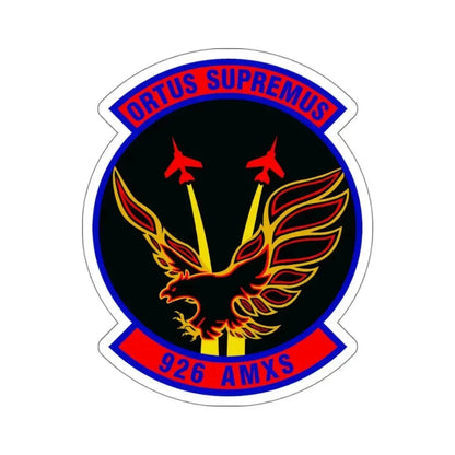 926 Aircraft Maintenance Squadron AFRC (U.S. Air Force) STICKER Vinyl Kiss-Cut Decal 4 Inch White - The Sticker Space