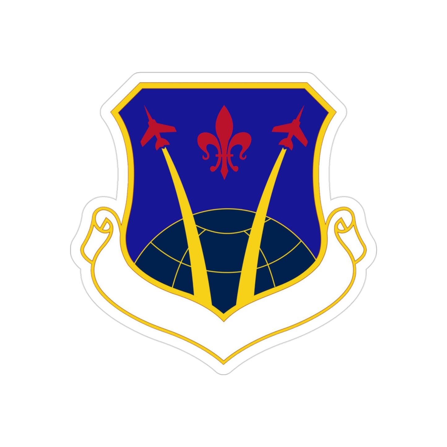 926 Wing AFRC (U.S. Air Force) REVERSE PRINT Transparent STICKER-3" × 3"-The Sticker Space