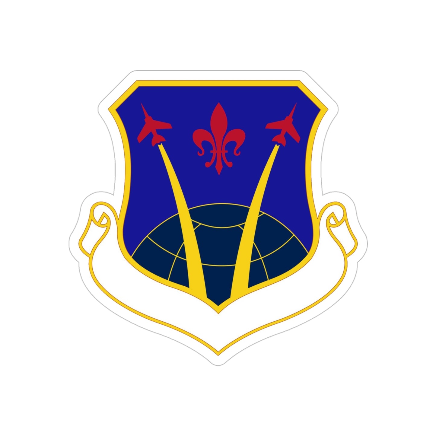 926 Wing AFRC (U.S. Air Force) REVERSE PRINT Transparent STICKER-4" × 4"-The Sticker Space