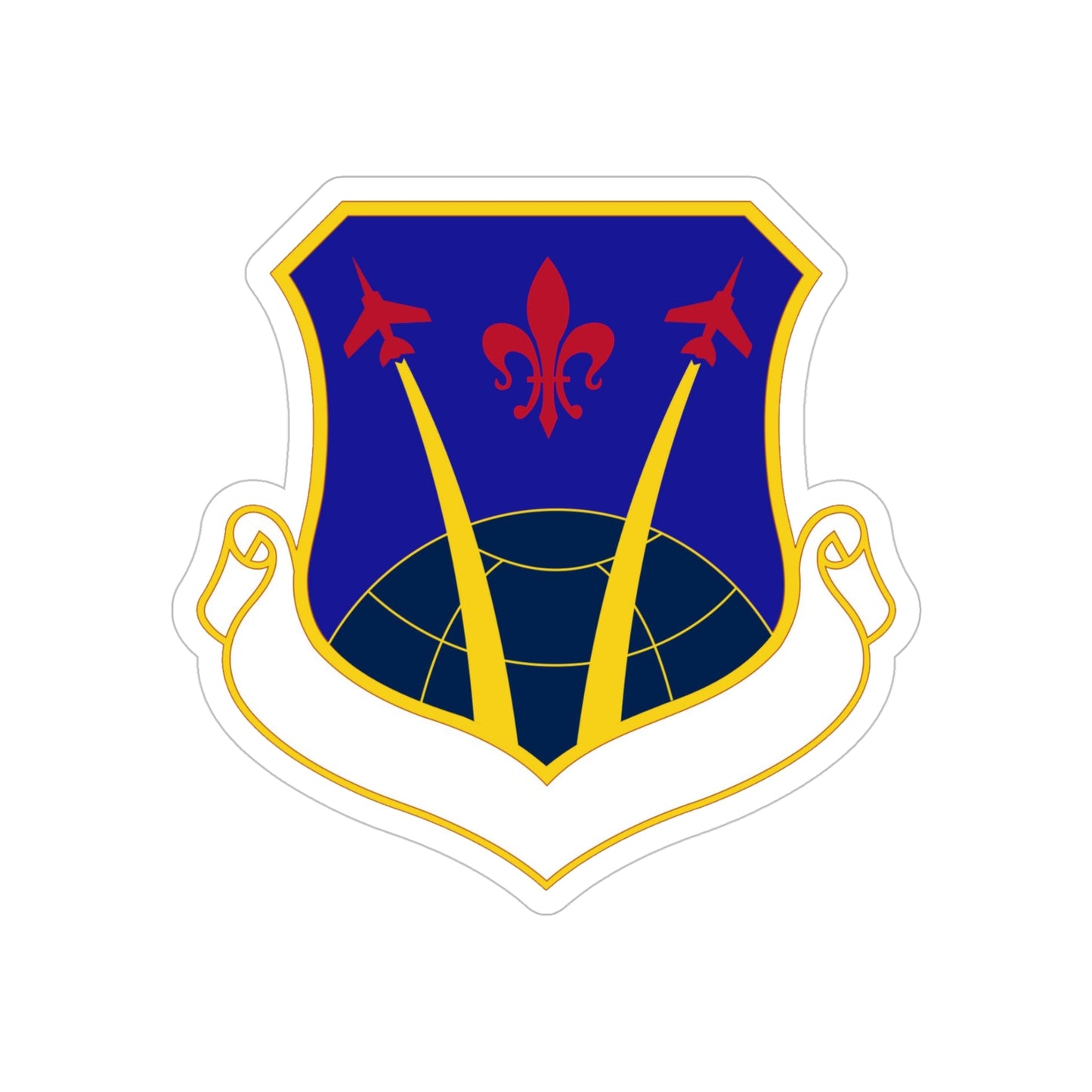 926 Wing AFRC (U.S. Air Force) REVERSE PRINT Transparent STICKER-5" × 5"-The Sticker Space