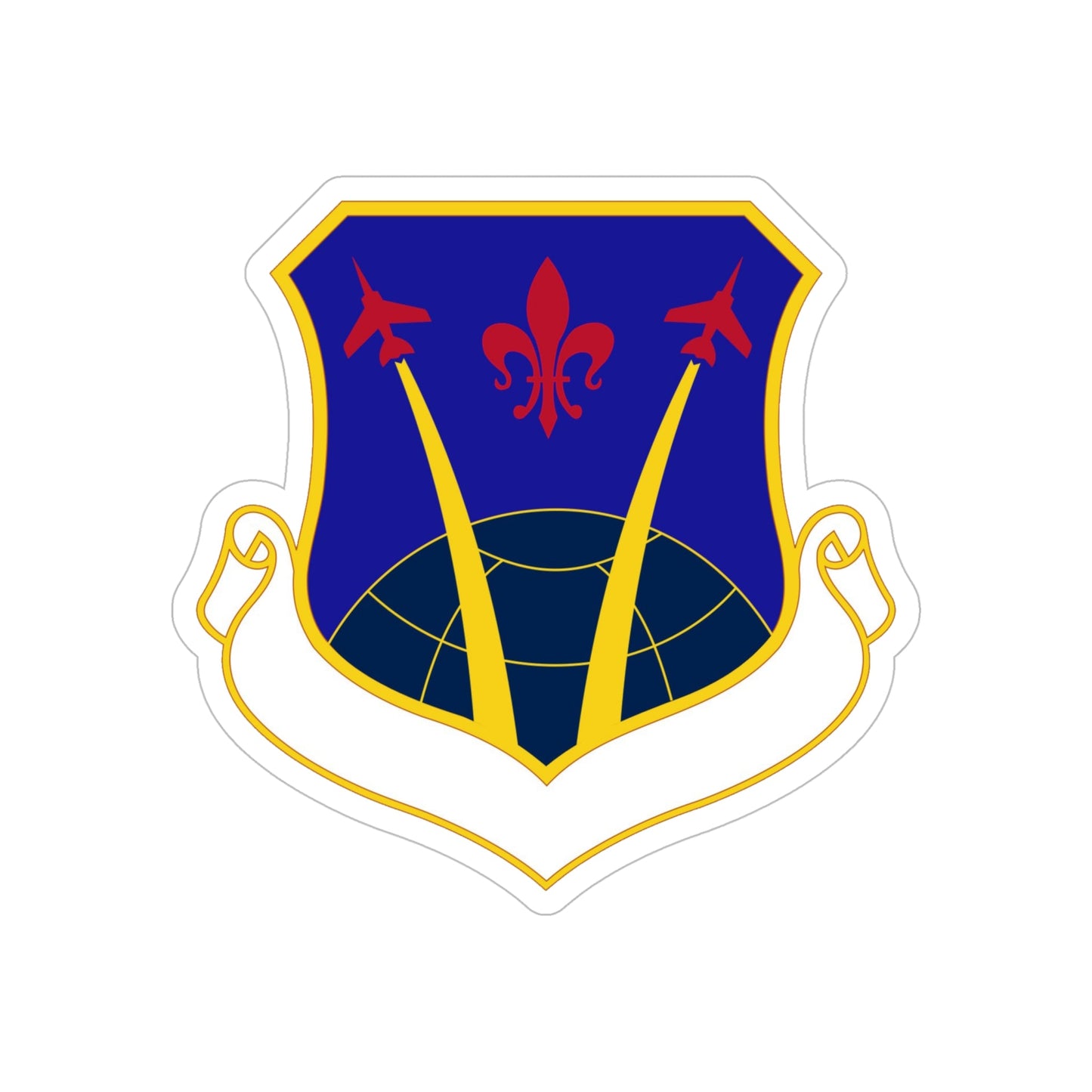 926 Wing AFRC (U.S. Air Force) REVERSE PRINT Transparent STICKER-6" × 6"-The Sticker Space