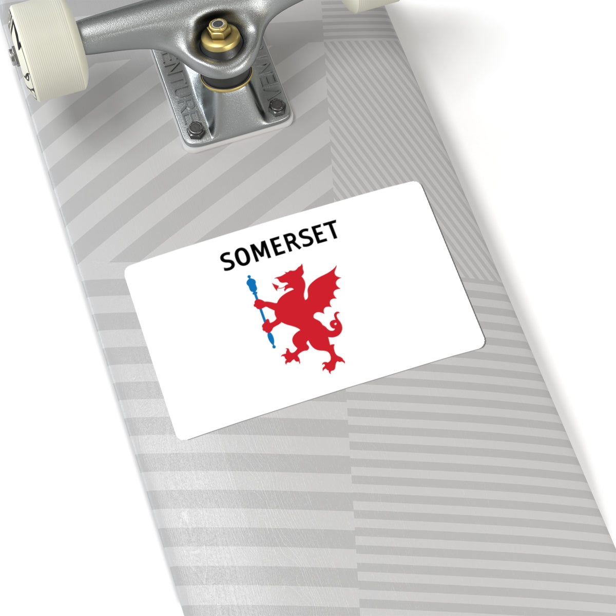 County Flag of Somerset Unofficial (England) STICKER Vinyl Kiss-Cut Decal