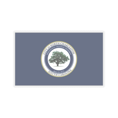 Flag of North Charleston, South Carolina - STICKER Vinyl Kiss-Cut Decal