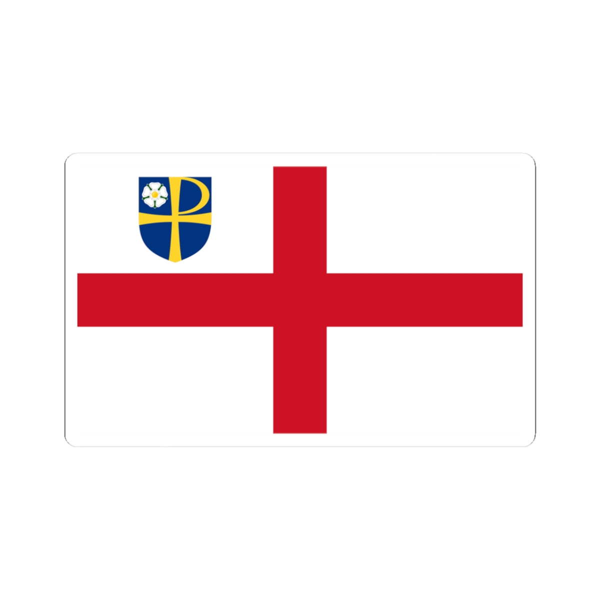 Flag of the Anglican Diocese of Leeds (England) STICKER Vinyl Kiss-Cut Decal