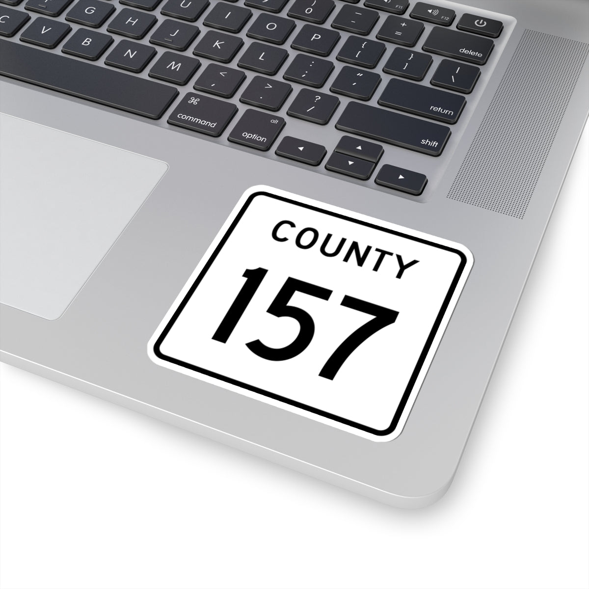 County 157 square (Minnesota) (Road Sign) STICKER Vinyl Kiss-Cut Decal