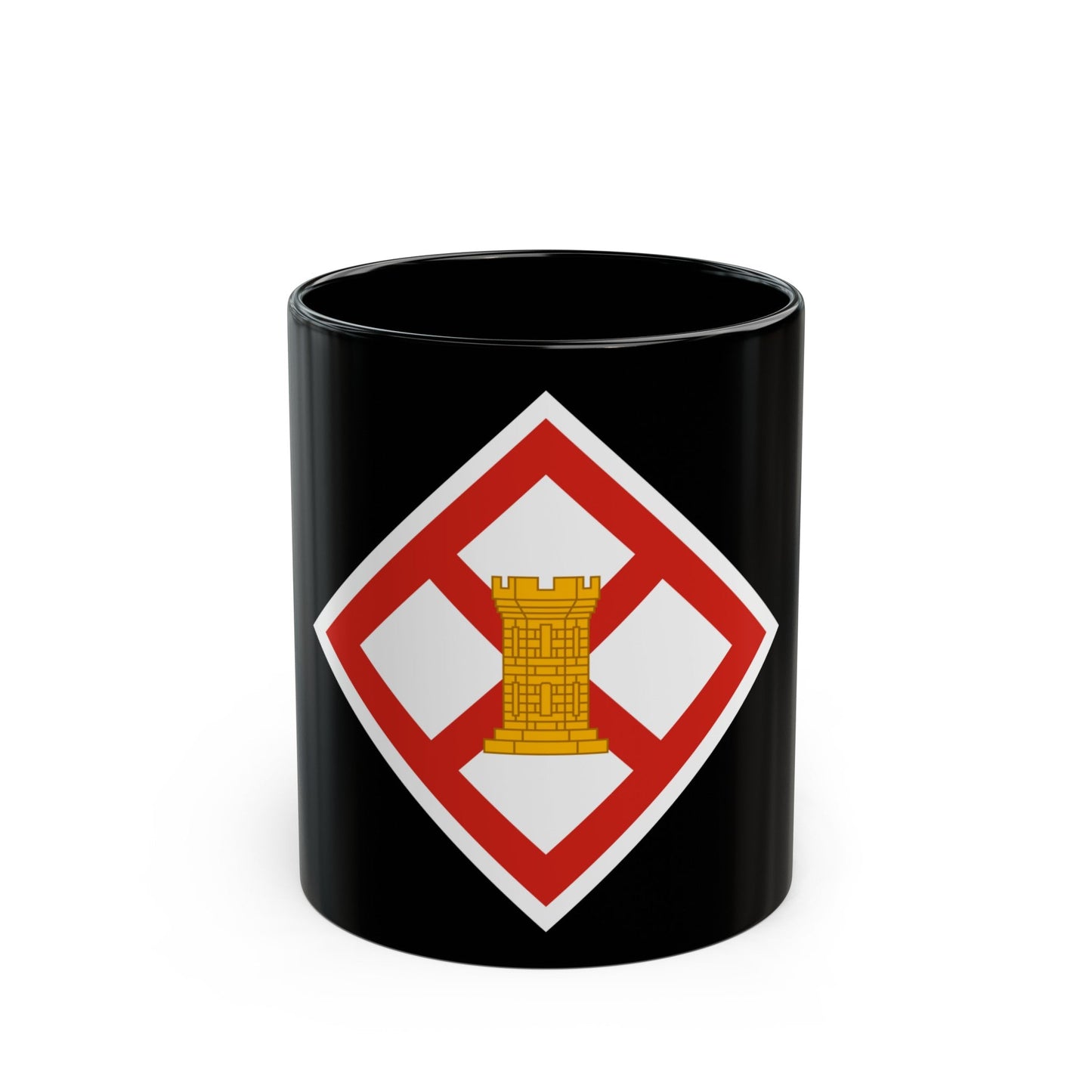 926th Engineer Brigade (U.S. Army) Black Coffee Mug-11oz-The Sticker Space
