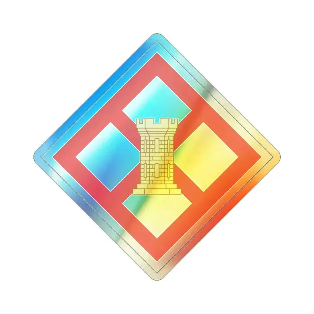 926th Engineer Brigade (U.S. Army) Holographic STICKER Die-Cut Vinyl Decal 2 Inch Holographic - The Sticker Space