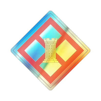 926th Engineer Brigade (U.S. Army) Holographic STICKER Die-Cut Vinyl Decal 3 Inch Holographic - The Sticker Space