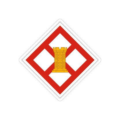 926th Engineer Brigade (U.S. Army) REVERSE PRINT Transparent Die-Cut STICKER 6 Inch Die-Cut Transparent - The Sticker Space