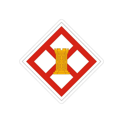 926th Engineer Brigade (U.S. Army) REVERSE PRINT Transparent Die-Cut STICKER - The Sticker Space