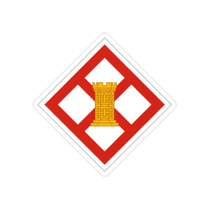 926th Engineer Brigade (U.S. Army) REVERSE PRINT Transparent Die-Cut STICKER - The Sticker Space