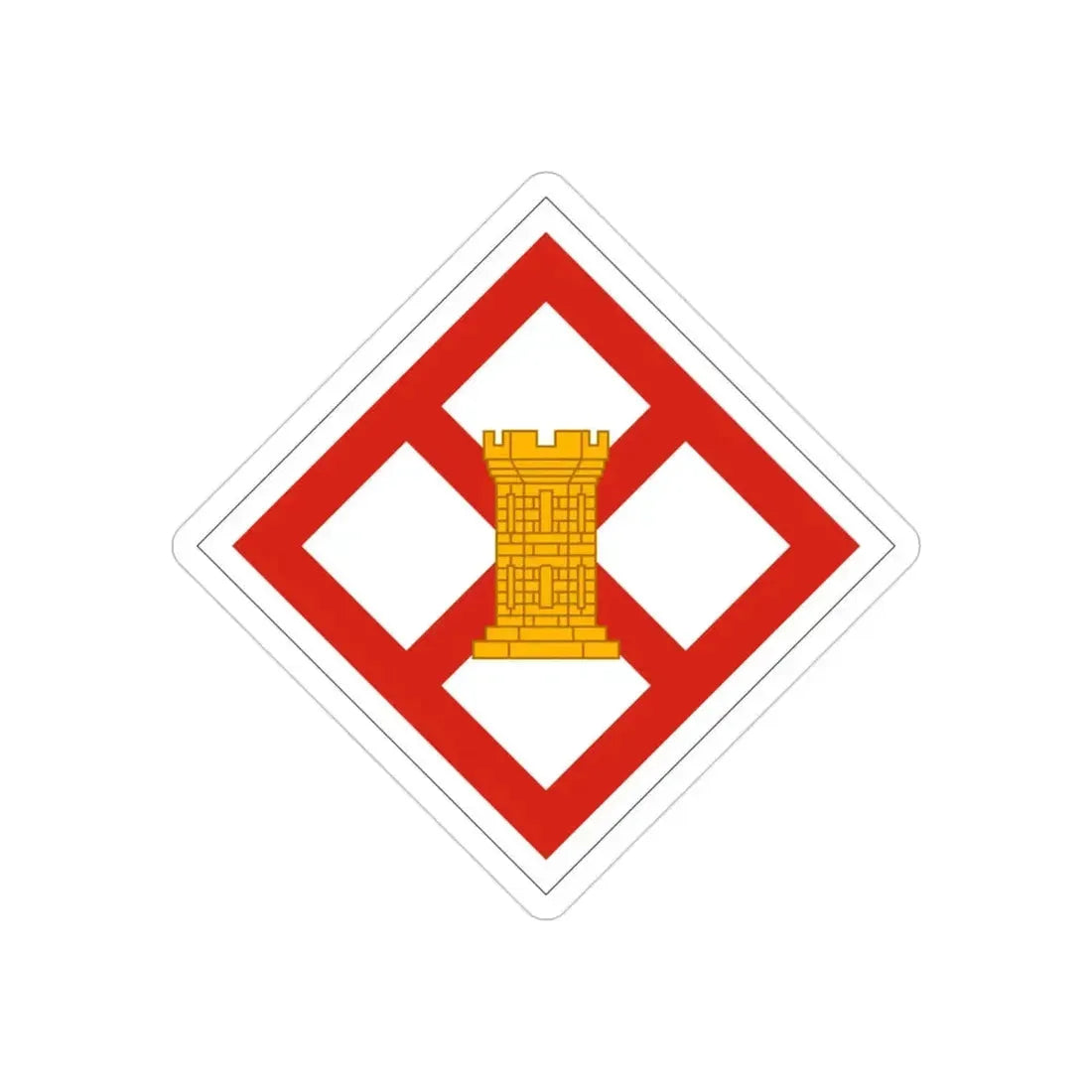 926th Engineer Brigade (U.S. Army) REVERSE PRINT Transparent Die-Cut STICKER - The Sticker Space