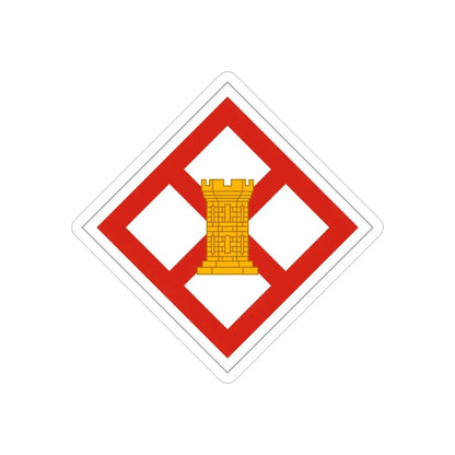 926th Engineer Brigade (U.S. Army) REVERSE PRINT Transparent Die-Cut STICKER - The Sticker Space
