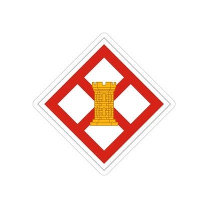 926th Engineer Brigade (U.S. Army) REVERSE PRINT Transparent Die-Cut STICKER - The Sticker Space