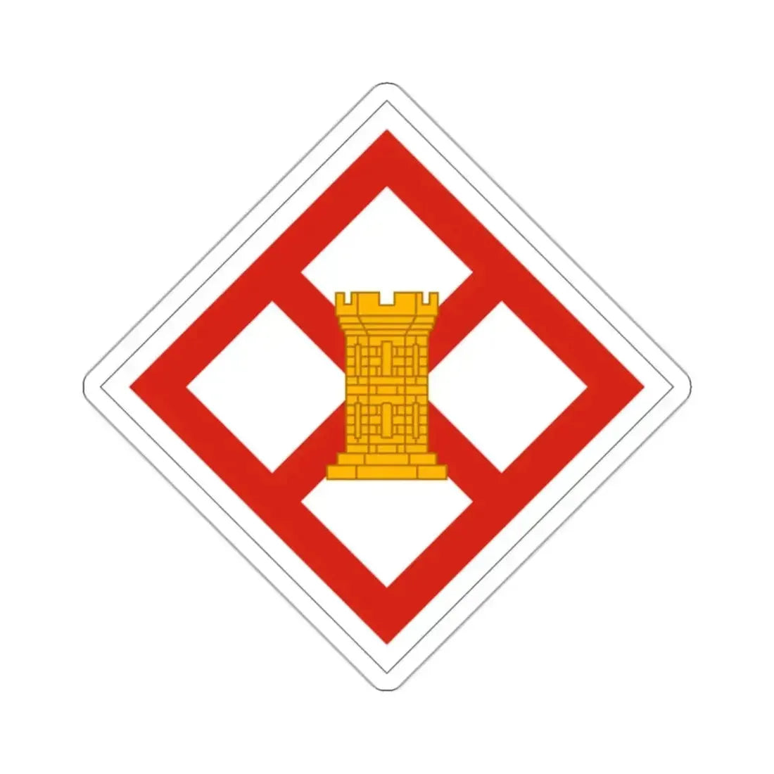 926th Engineer Brigade (U.S. Army) STICKER Vinyl Kiss-Cut Decal 2 Inch White - The Sticker Space