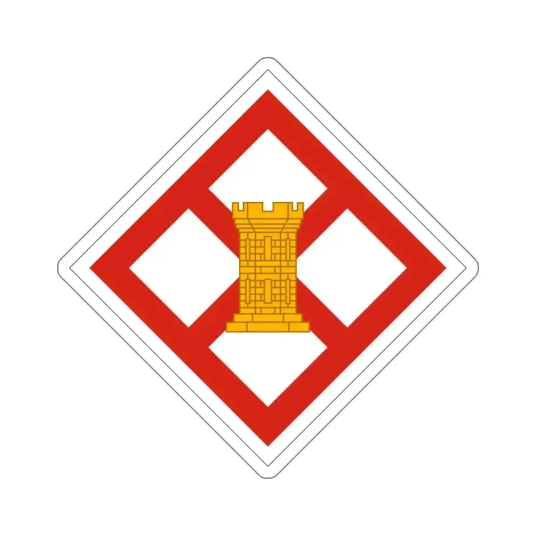 926th Engineer Brigade (U.S. Army) STICKER Vinyl Kiss-Cut Decal 3 Inch White - The Sticker Space