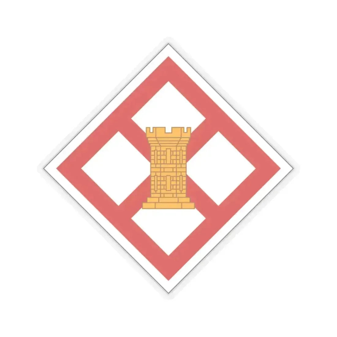 926th Engineer Brigade (U.S. Army) STICKER Vinyl Kiss-Cut Decal 4 Inch Transparent - The Sticker Space