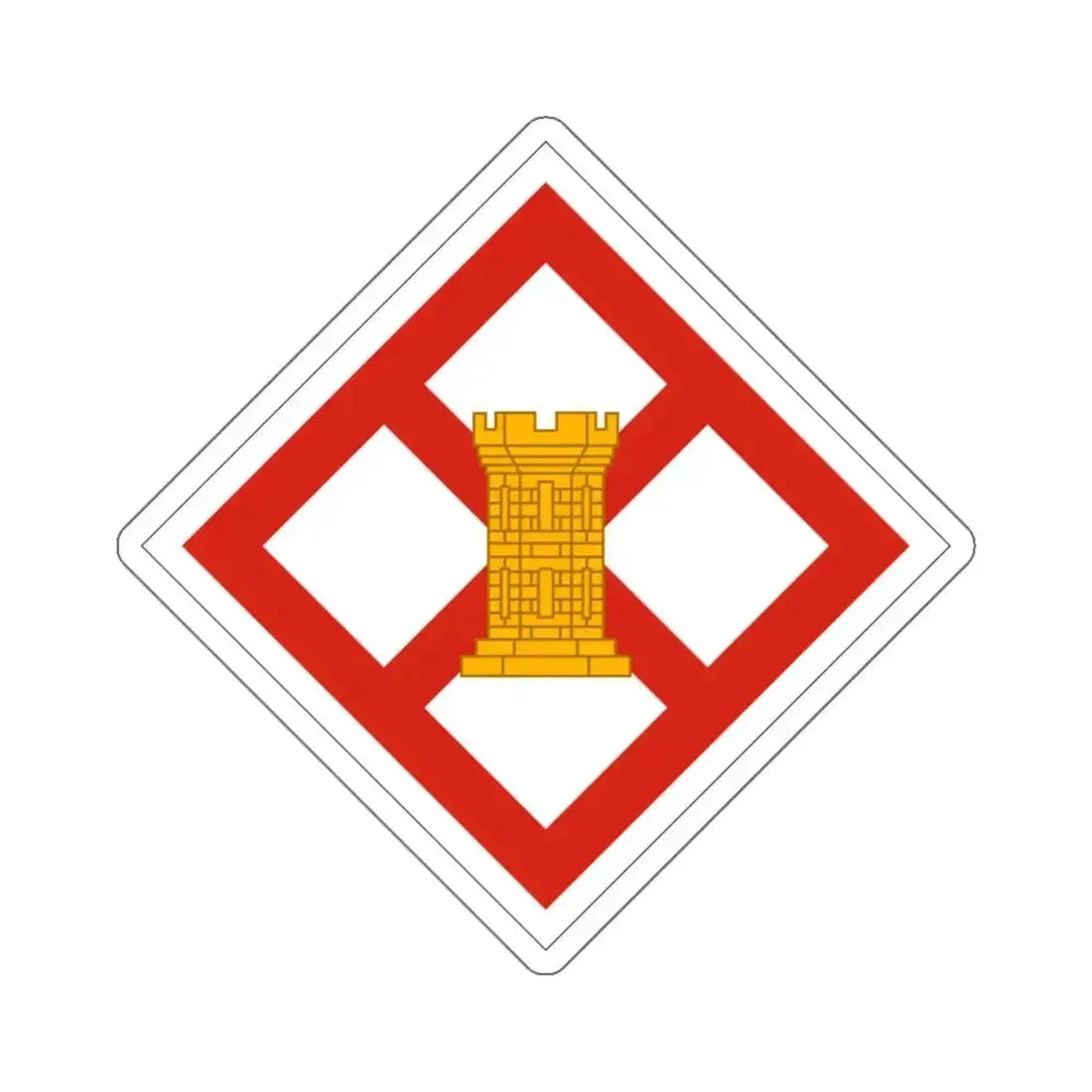 926th Engineer Brigade (U.S. Army) STICKER Vinyl Kiss-Cut Decal 6 Inch White - The Sticker Space