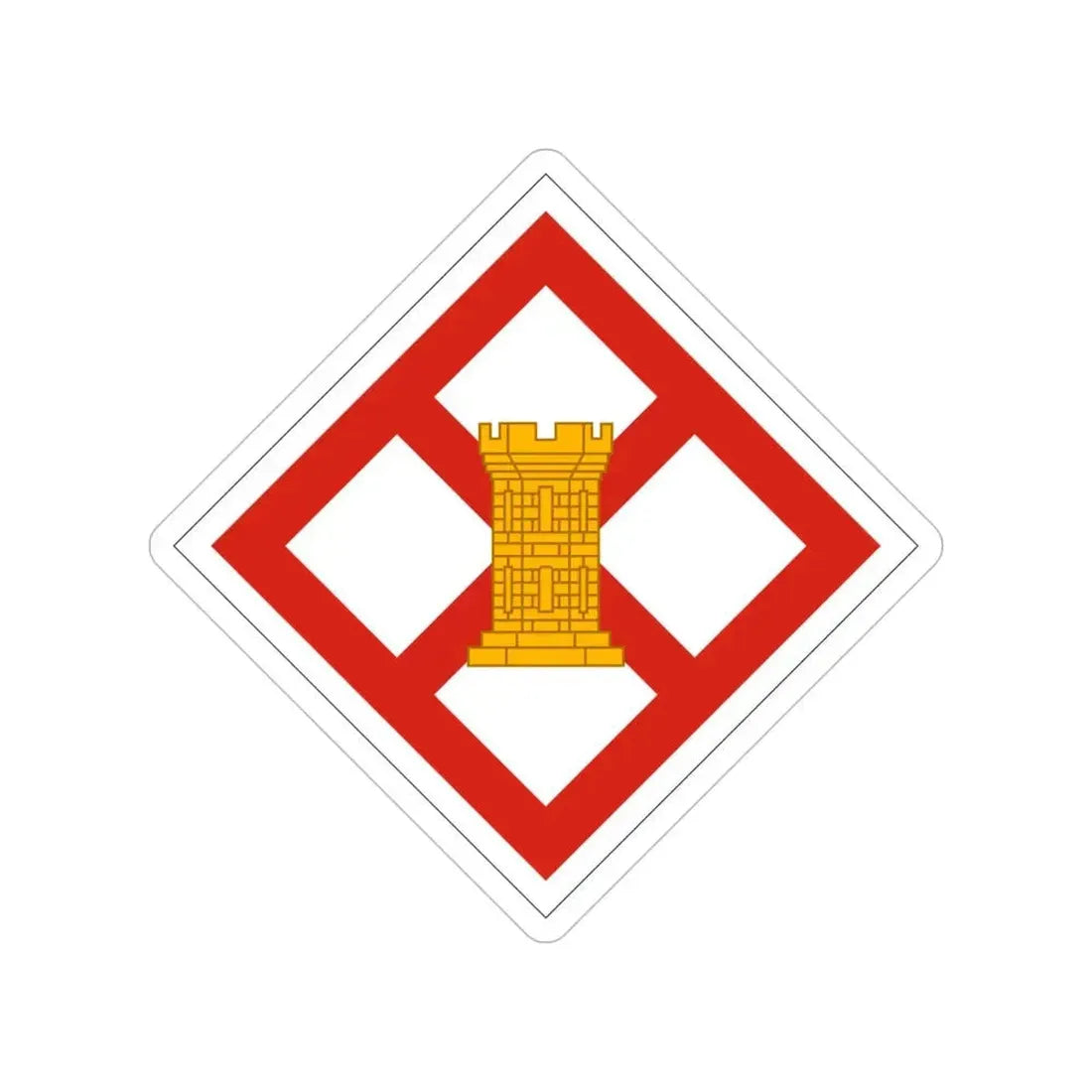 926th Engineer Brigade (U.S. Army) Transparent STICKER Die-Cut Vinyl Decal 4 Inch - The Sticker Space