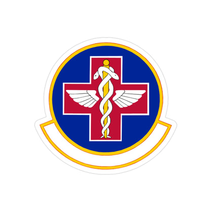 927 Aerospace Medicine Squadron AFRC (U.S. Air Force) REVERSE PRINT Transparent STICKER-2" × 2"-The Sticker Space