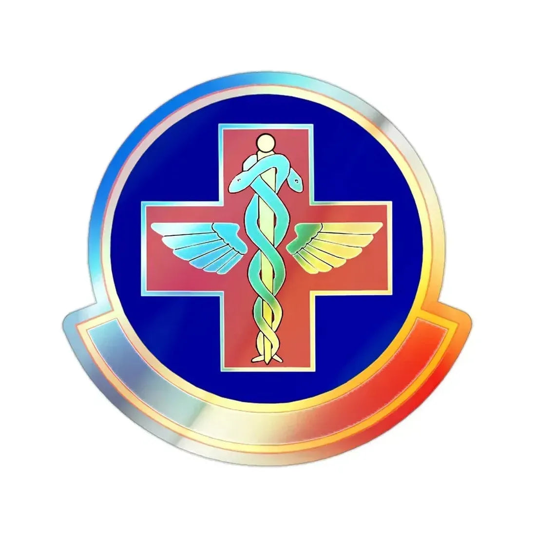 927 Aerospace Medicine Squadron AFRC (U.S. Air Force) Holographic STICKER Die-Cut Vinyl Decal 2 Inch Holographic - The Sticker Space