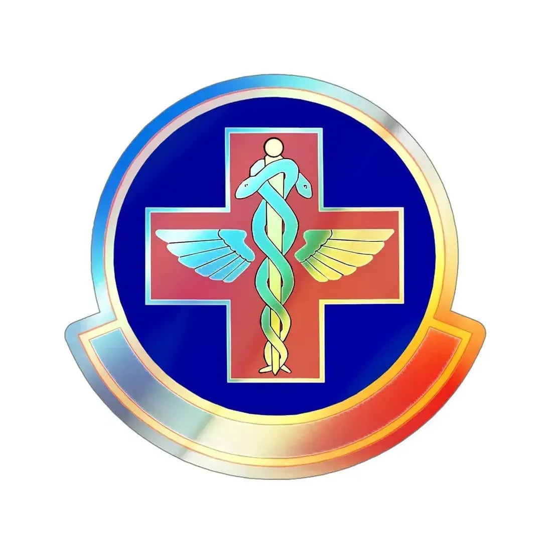 927 Aerospace Medicine Squadron AFRC (U.S. Air Force) Holographic STICKER Die-Cut Vinyl Decal 5 Inch Holographic - The Sticker Space