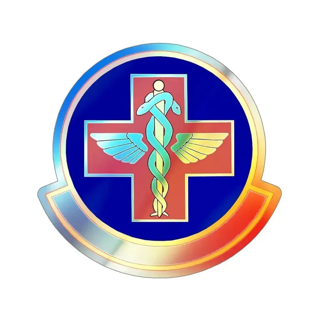 927 Aerospace Medicine Squadron AFRC (U.S. Air Force) Holographic STICKER Die-Cut Vinyl Decal 6 Inch Holographic - The Sticker Space