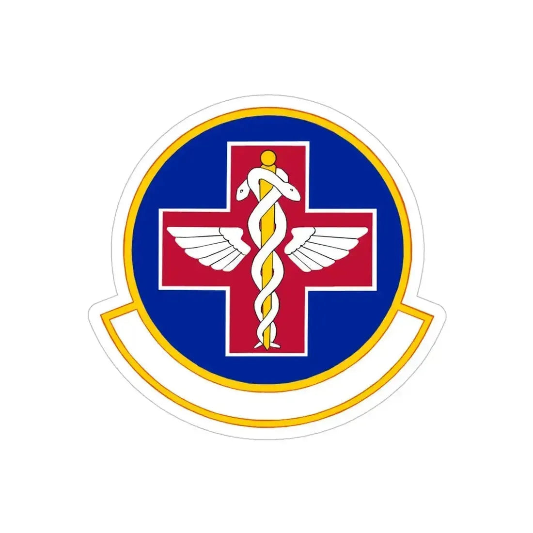 927 Aerospace Medicine Squadron AFRC (U.S. Air Force) REVERSE PRINT Transparent Die-Cut STICKER 6 Inch Die-Cut Transparent - The Sticker Space