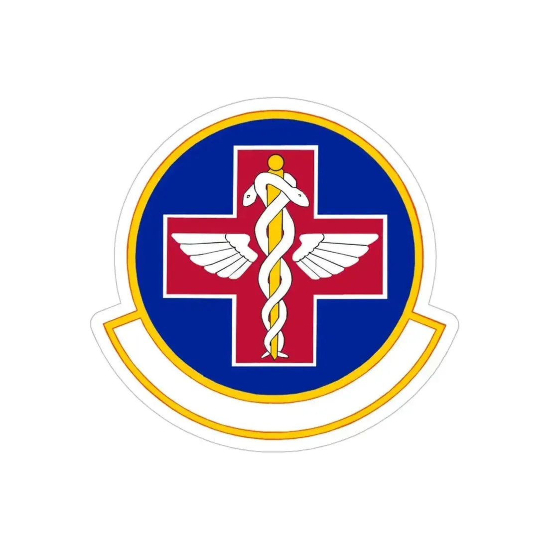 927 Aerospace Medicine Squadron AFRC (U.S. Air Force) REVERSE PRINT Transparent Die-Cut STICKER - The Sticker Space