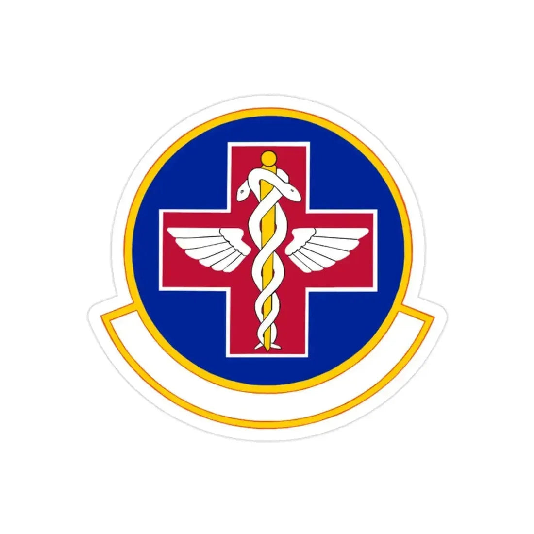927 Aerospace Medicine Squadron AFRC (U.S. Air Force) REVERSE PRINT Transparent Die-Cut STICKER - The Sticker Space