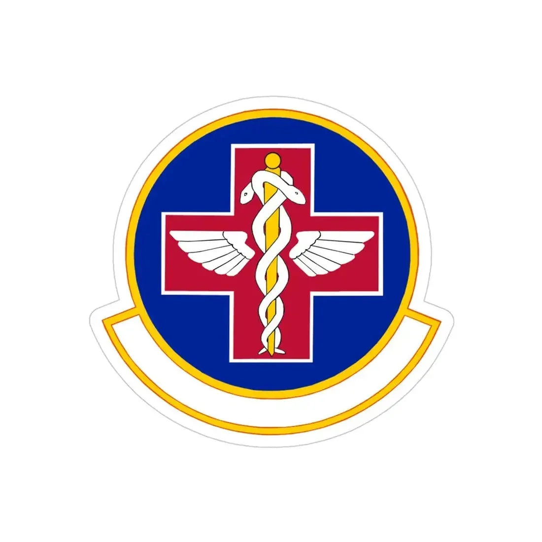 927 Aerospace Medicine Squadron AFRC (U.S. Air Force) REVERSE PRINT Transparent Die-Cut STICKER - The Sticker Space