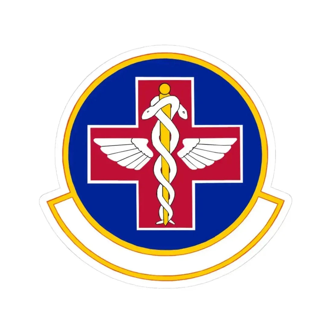 927 Aerospace Medicine Squadron AFRC (U.S. Air Force) STICKER Vinyl Kiss-Cut Decal 3 Inch White - The Sticker Space