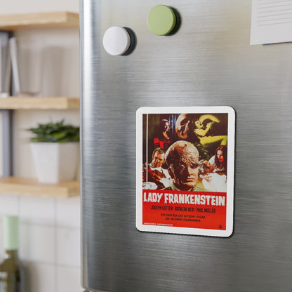 LADY FRANKENSTEIN (DANISH) 1971 Movie Poster - Refrigerator Magnet-The Sticker Space