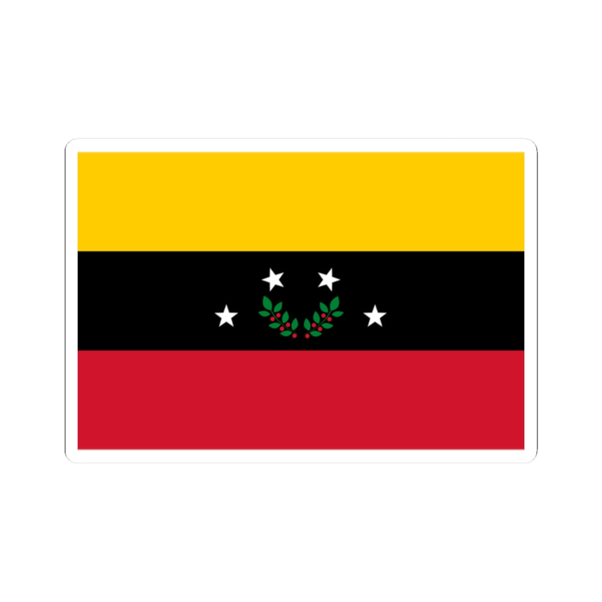 Flag of Tachira State (Venezuela) STICKER Vinyl Kiss-Cut Decal
