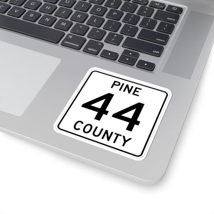 Pine County Route 44 MN (Minnesota) (Road Sign) STICKER Vinyl Kiss-Cut Decal