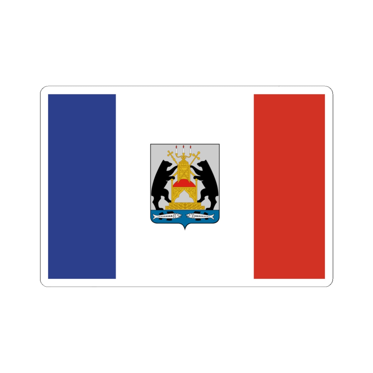 Flag of Novgorod Oblast Russia - STICKER Vinyl Kiss-Cut Decal