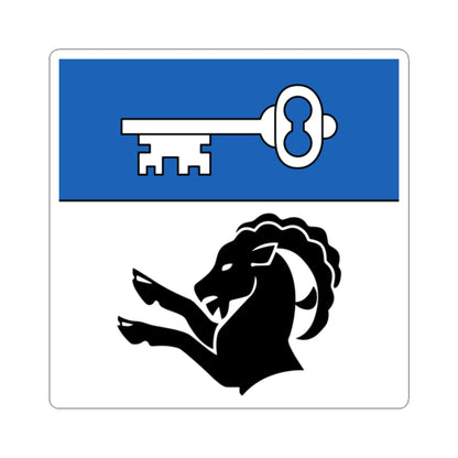 CHE Goldswil Flag (Switzerland) STICKER Vinyl Kiss-Cut Decal