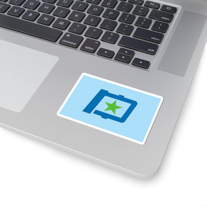 Flag of Yūbetsu Hokkaido (Japan) STICKER Vinyl Kiss-Cut Decal