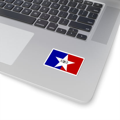 Flag of San Antonio, Texas - STICKER Vinyl Kiss-Cut Decal