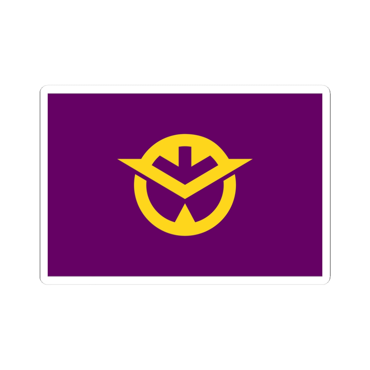 Flag of Okayama Prefecture (Japan) STICKER Vinyl Kiss-Cut Decal