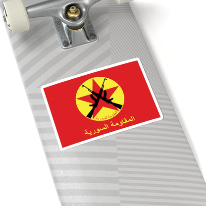 Syrian Resistance Flag (Syria) STICKER Vinyl Kiss-Cut Decal