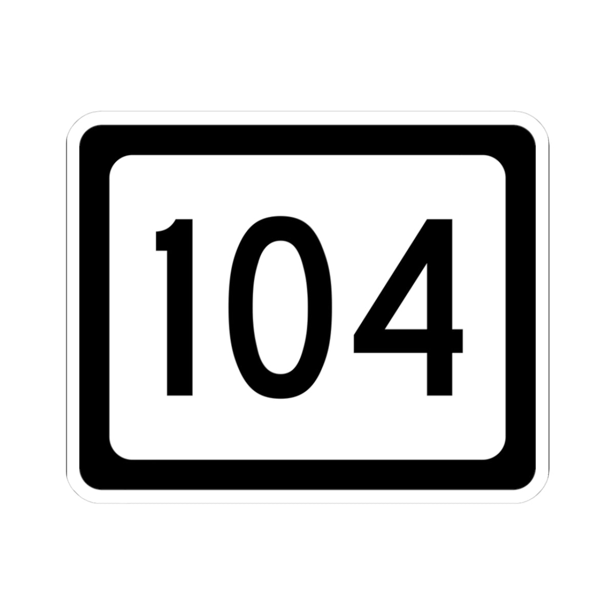WV-104 (Virginia) (Road Sign) STICKER Vinyl Kiss-Cut Decal