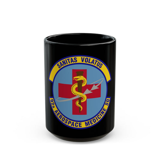 92d Aerospace Medicine Squadron (U.S. Air Force) Black Coffee Mug-15oz-The Sticker Space