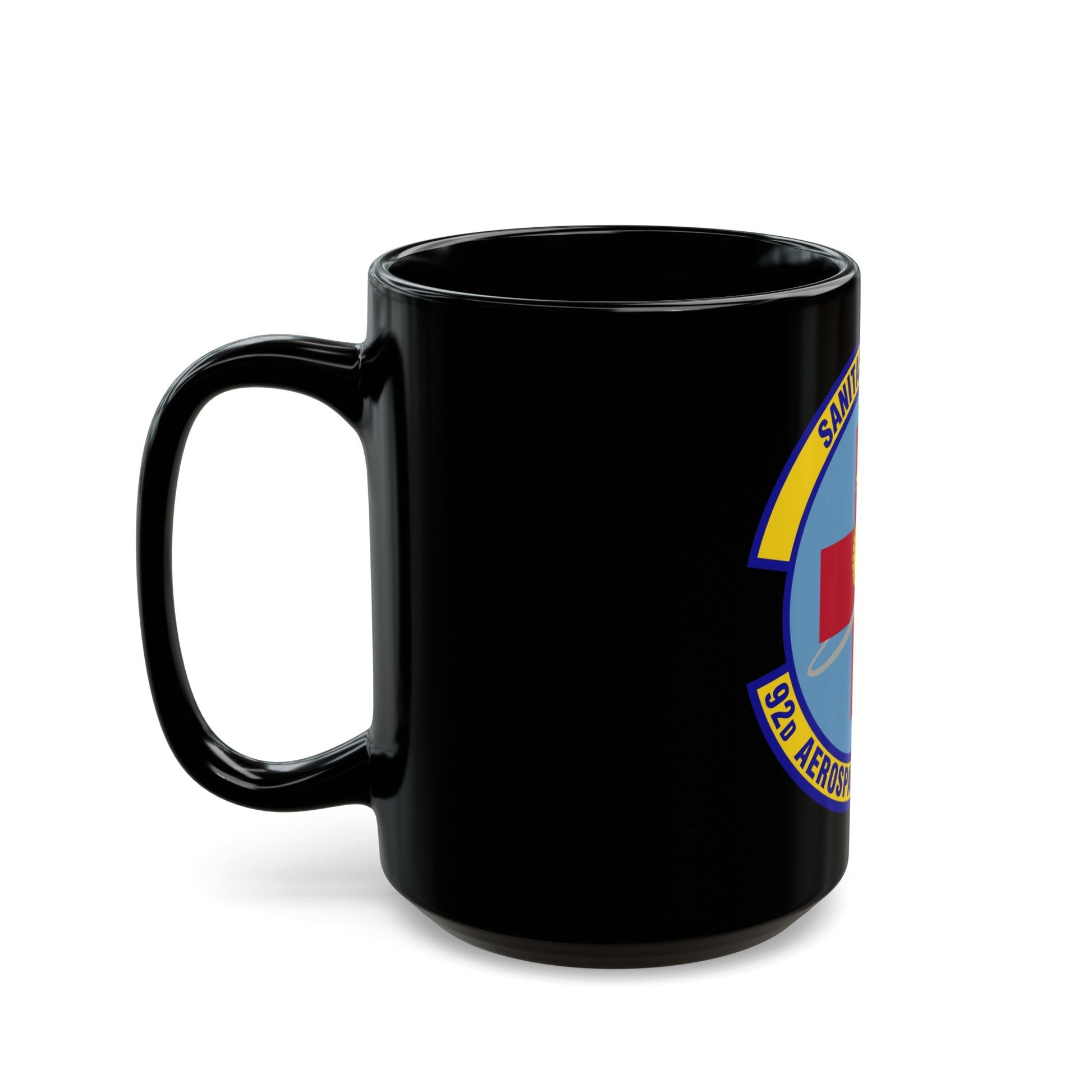 92d Aerospace Medicine Squadron (U.S. Air Force) Black Coffee Mug-The Sticker Space